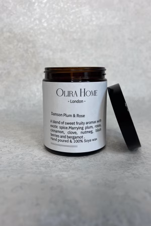Scented Candle - Damson Plum and Rose